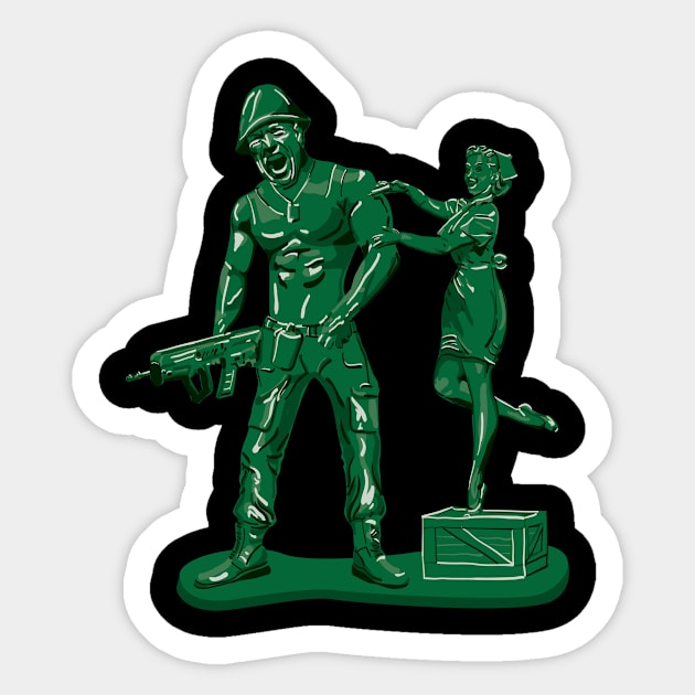 Green Army Man Vaccine Sticker by Ottie and Abbotts